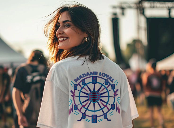 Tshirt Blanche logo Mockup